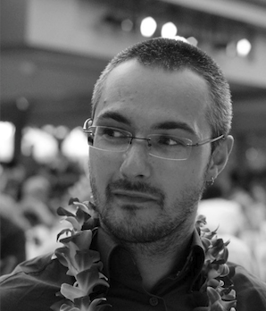 Portrait of Romain Robbes at ICSE 2011, taken by Richard Wettel